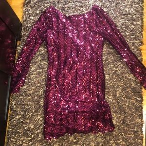 Charolette Russe sparkly sexy red tight dress!